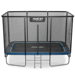 Trampolina ogrodowa prostokątna 12x8ft/366x244cm z siatką zewnętrzną i drabinką Neo-Sport