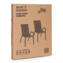 Zestaw 2x krzesło ogrodowe komplet na taras balkon czarne MultiGarden MultiGarden