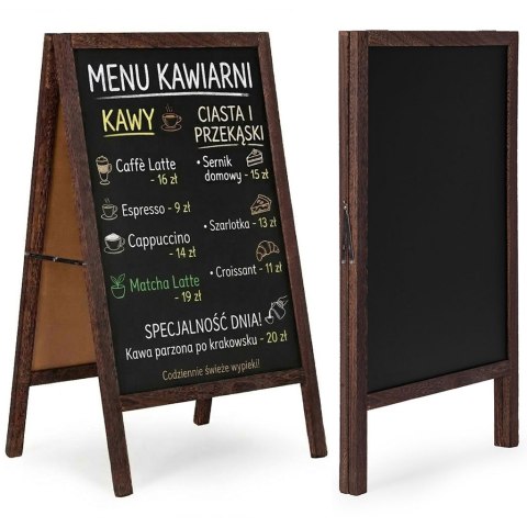 Potykacz stojak reklamowy 83x50 cm dwustronna tablica kredowa ModernHome ModernHome