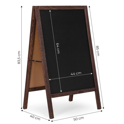 Potykacz stojak reklamowy 83x50 cm dwustronna tablica kredowa ModernHome ModernHome