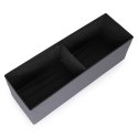 Pufa pikowana 111x38 cm ze schowkiem tapicerowana ława skrzynia ciemnoszara ModernHome ModernHome