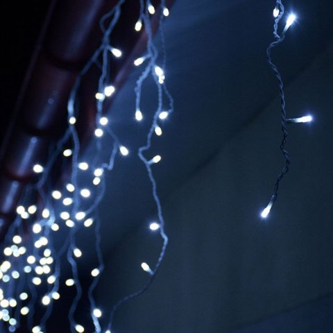 Sople zewnętrzne dekoracyjne lampki światełka 500 LED 19m kurtyna MULTISTORE