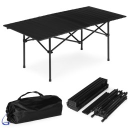 Stolik turystyczny składany 120x55 cm kempingowy z torbą czarny MultiGarden MultiGarden