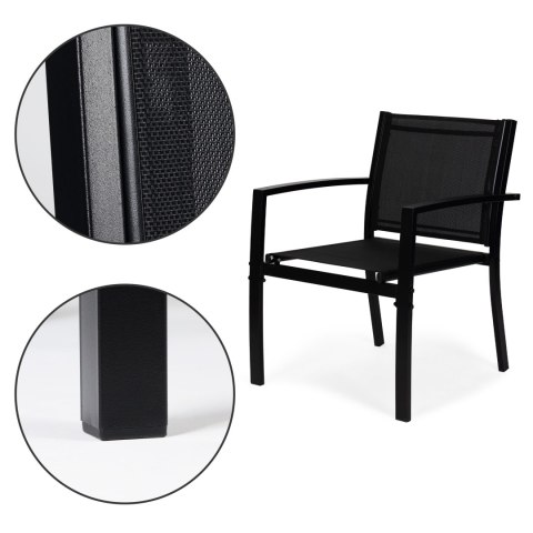 Zestaw mebli ogrodowych stół ławka fotele metal MultiGarden MultiGarden