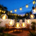 Girlanda ogrodowa świetlna łańcuch 30x LED 20m 9 trybów lampki ogrodowe 9W Bauerkraft