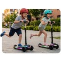 Hulajnoga trójkołowa dla dzieci balansowa LED Ricokids Leddi - czarna