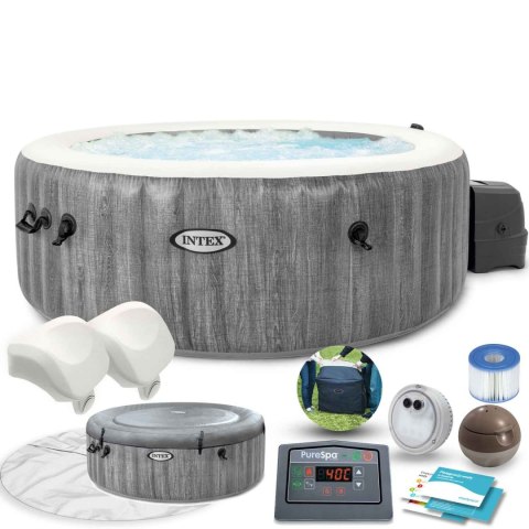 Nadmuchiwane SPA basen z hydromasażem 4 os. 196x71 cm WIFI akcesoria premium INTEX 28440 INTEX