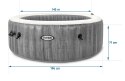 Nadmuchiwane SPA basen z hydromasażem 4 os. 196x71 cm WIFI akcesoria premium INTEX 28440 INTEX