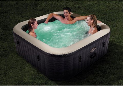 Nadmuchiwane SPA kwadratowe basen z hydromasażem 6 os. 196x71 cm akcesoria premium INTEX 28452 INTEX