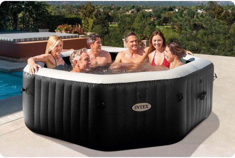 Nadmuchiwane SPA ośmiokątne basen z hydromasażem 6 os. 218x71 cm akcesoria premium INTEX 28462 INTEX