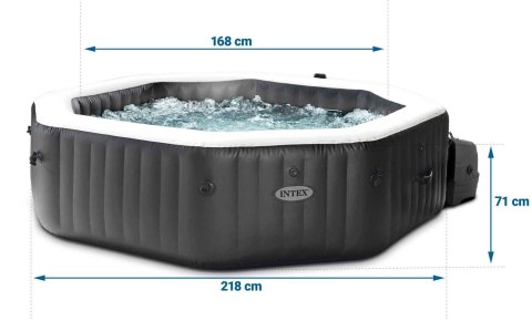 Nadmuchiwane SPA ośmiokątne basen z hydromasażem 6 os. 218x71 cm akcesoria premium INTEX 28462 INTEX