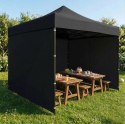 Pawilon ogrodowy eventowy automatyczny samorozkładalny namiot 3x3 m czarny MultiGarden MultiGarden