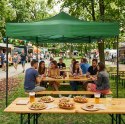 Pawilon ogrodowy eventowy automatyczny samorozkładalny namiot 3x3 m zielony MultiGarden MultiGarden