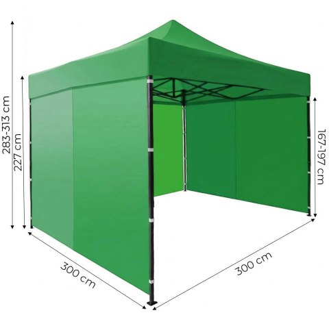 Pawilon ogrodowy eventowy automatyczny samorozkładalny namiot 3x3 m zielony MultiGarden MultiGarden