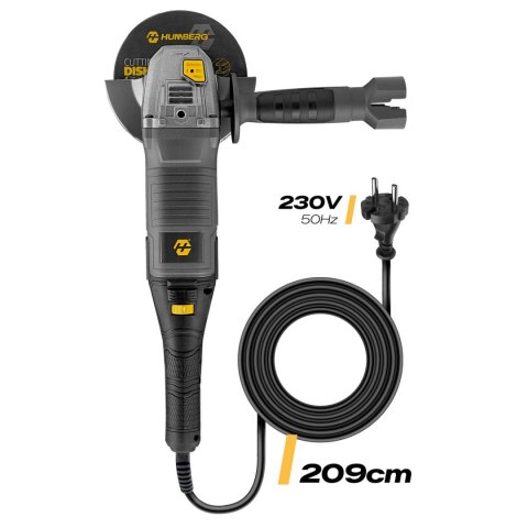 Szlifierka kątowa diax 1200W regulacja obrotów 10 tarcz 125mm mocna kątówka Humberg HM-411