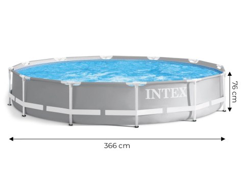 Basen stelażowy ogrodowy okrągły 366 cm INTEX 26710 INTEX