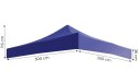 Dach poszycie 3x3 m do namiotu pawilonu ogrodowego 420D PVC niebieski MultiGarden MultiGarden