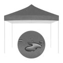 Dach poszycie 3x3 m do namiotu pawilonu ogrodowego 420D PVC szary MultiGarden MultiGarden