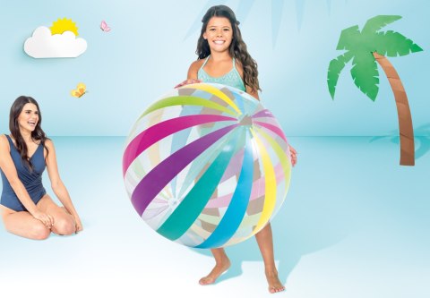 Dmuchana piłka plażowa duża Jumbo 107 cm INTEX 59065 INTEX
