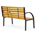 Drewniana ławka ogrodowa z oparciem 122x57 cm parkowa MultiGarden MultiGarden