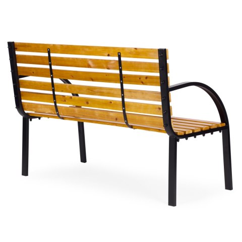 Drewniana ławka ogrodowa z oparciem 122x57 cm parkowa MultiGarden MultiGarden