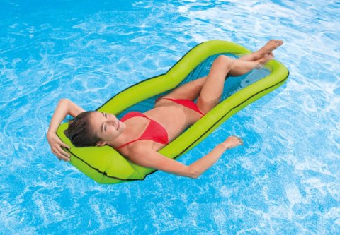 Materac plażowy z siateczką do pływania chłodzący zielony INTEX 58836 GREEN INTEX