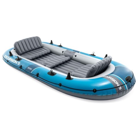 Ponton dmuchany Excursion 5 5-osobowy pompka 2 wiosła torba INTEX 66325 INTEX