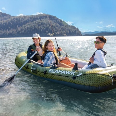 Ponton dmuchany Seahawk 3 3-osobowy pompka 2 wiosła INTEX 66333 INTEX