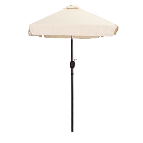 Prostokątny duży parasol ogrodowy skośny łamany z korbą beżowy 200x140 cm MultiGarden MultiGarden