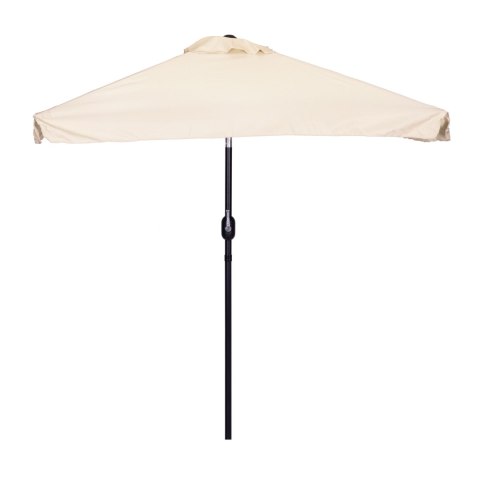 Prostokątny duży parasol ogrodowy skośny łamany z korbą beżowy 200x140 cm MultiGarden MultiGarden
