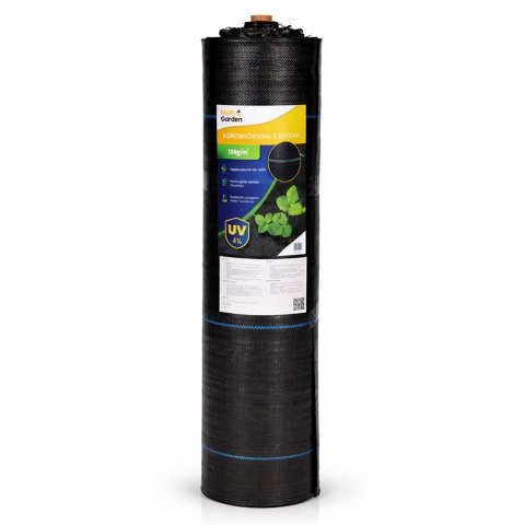 Agrowłóknina czarna agrotkanina UV 135g mata antychwastowa 0,8x100m kołki MulltiGarden MultiGarden
