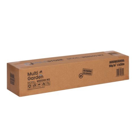 Agrowłóknina czarna agrotkanina UV 90g mata antychwastowa 1,1x50m kołki MulltiGarden MultiGarden