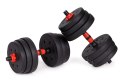 Hantle regulowane 2x20 kg sztanga zestaw 40 kg gryf ModernHome