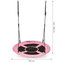 Huśtawka ogrodowa bocianie gniazdo 100 cm różowa ECOTOYS ECOTOYS