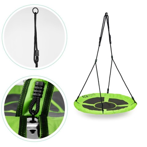 Huśtawka ogrodowa bocianie gniazdo 100 cm zielona ECOTOYS ECOTOYS