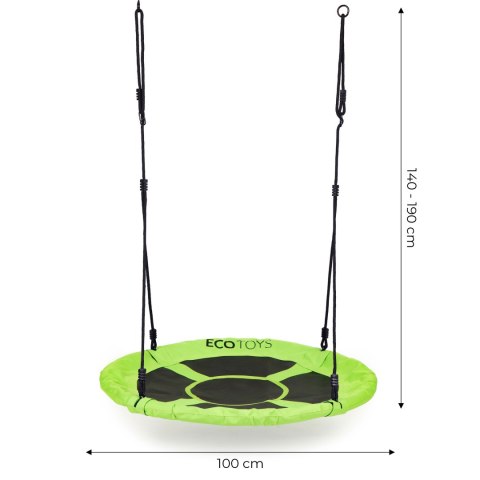 Huśtawka ogrodowa bocianie gniazdo 100 cm zielona ECOTOYS ECOTOYS