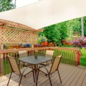Prostokątny żagiel przeciwsłoneczny 2x3 m daszek wodoodporny beżowy MultiGarden MultiGarden