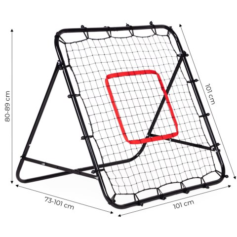 Rebounder do piłki nożnej trenażer piłkarski bramka do odbijania piłki 100x100 cm MultiGarden MultiGarden