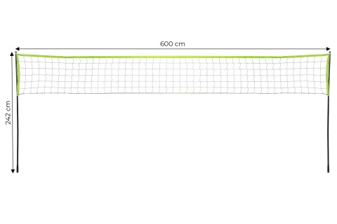 Siatka do siatkówki badmintona 600x240 cm składana wytrzymała MultiGarden MultiGarden