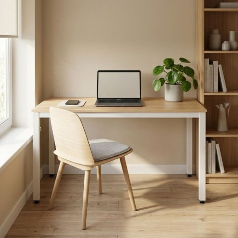Stół do kuchni jadalni dla 4-5 osób biurko komputerowe 120x60 cm jasny dąb ModernHome ModernHome