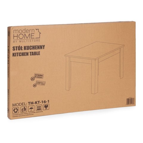 Stół prostokątny do kuchni jadalni dla 4 osób 120x80 cm dąb sonoma ModernHome ModernHome