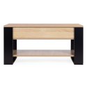 Stolik kawowy rozkładany blat podnoszony 90 cm schowek półka dąb sonoma ModernHome ModernHome