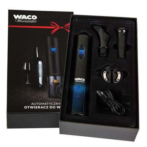 Automatyczny otwieracz do wina OW6 WACO korkociag zestaw prezentowy WACO