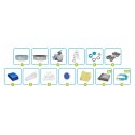 Basen ogrodowy panelowy całoroczny 457 x 122 cm 13w1 Bestawy 56384