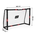 Bramka piłkarska z siatką do piłki nożnej 180x120x60 cm MOVEPRO MOVEPRO