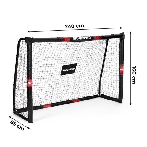 Bramka piłkarska z siatką do piłki nożnej 240x160x85 cm MOVEPRO MOVEPRO
