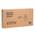 Fotel kokon wiszący wolnostojący bujany ogrodowy do 120 kg poduszki czarny MultiGarden MultiGarden