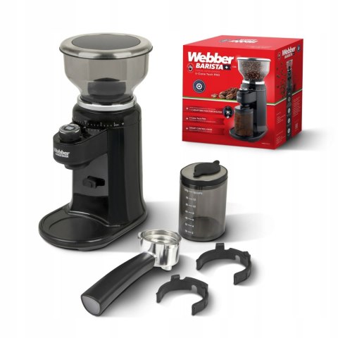 Młynek elektryczny żarnowy do kawy automatyczny 25 poziomów WEBBER CG6 180W WEBBER