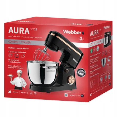 Robot planetarny wielofunkcyjny mikser misa 5,2L Webber AURA SM15 WEBBER