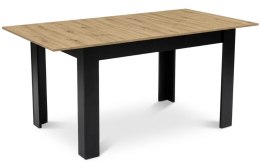 Stół rozkładany prostokątny 120-160x80 cm do kuchni jadalni dla 4-6 osób dąb artisan LEOBERT